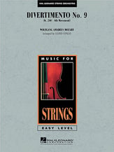 Divertimento No. 9 Orchestra sheet music cover